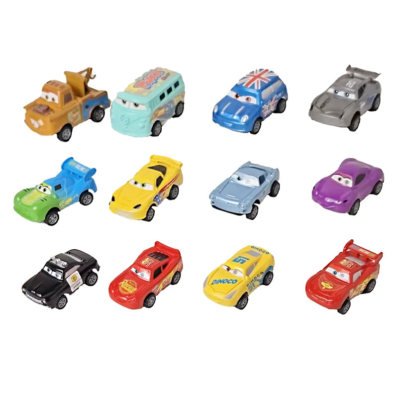 New Original Cars Disney Pixar Cars 3 Toys Lightning McQueen Mini Car Rebound Car Jackson Storm PVC Model Children's Gift Boxes