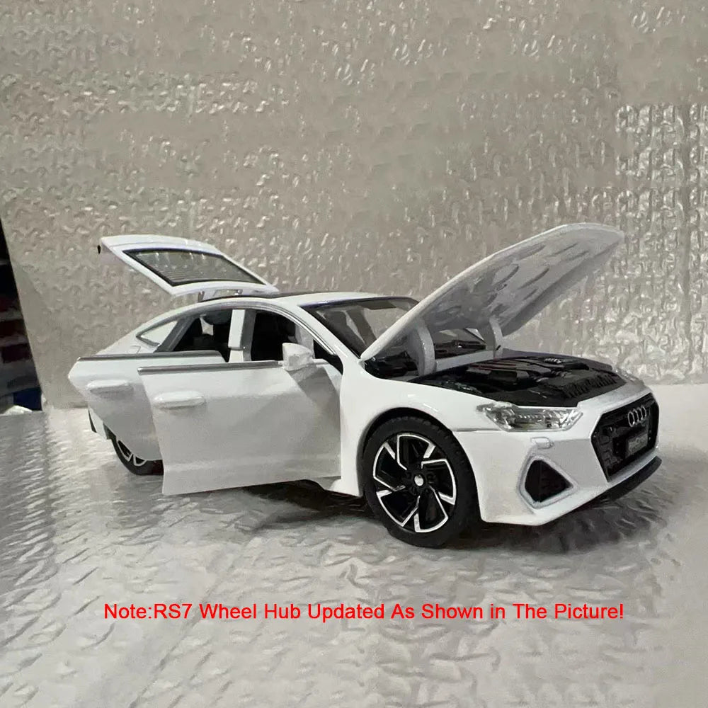 RS7 Sportback Alloy Diecast Model Car – 6 Doors Open, Sound & Light, Pull-Back Function