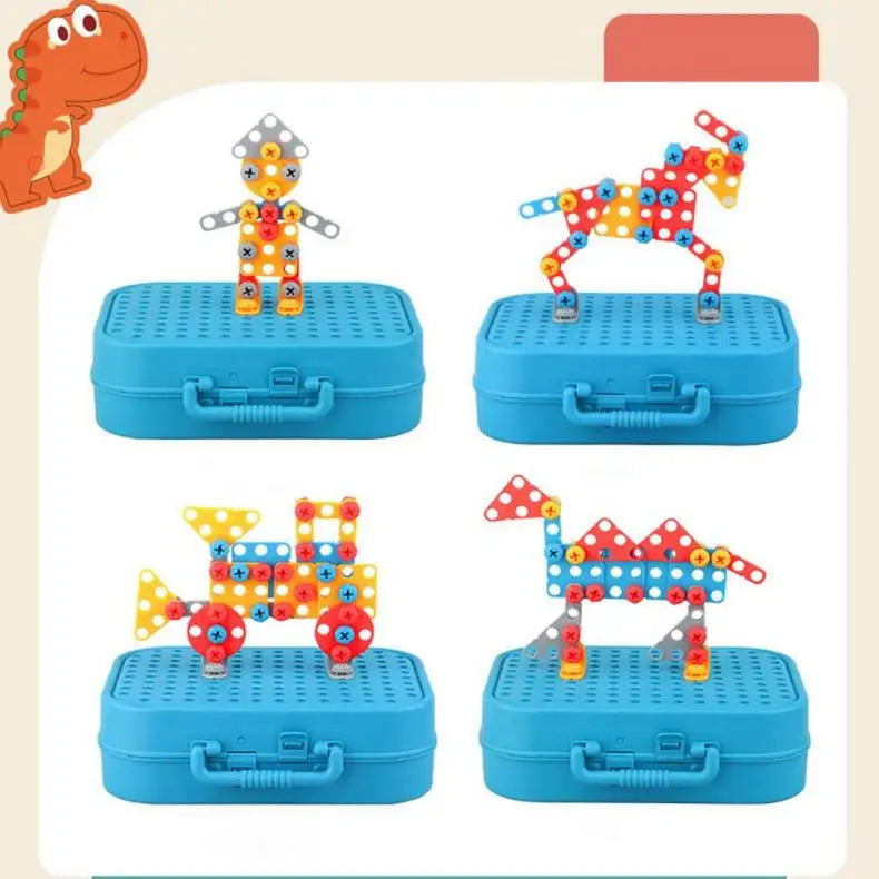 Pretend Play Drill Toys Set – Electric Drill Assembly Puzzle for Kids
