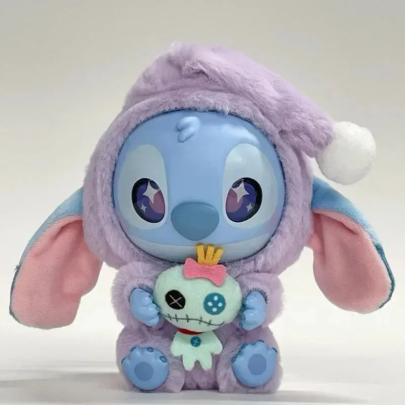 kawaii Nwe Stitch Blind Box Bag Eat Some Thing Before Sleep Series Vinyl Pendant Cute Doll Mystery Box Fluffy Doll Surprise Gift