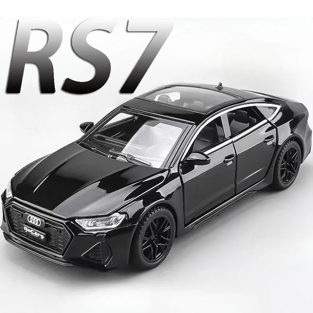 RS7 Sportback Alloy Diecast Model Car – 6 Doors Open, Sound & Light, Pull-Back Function