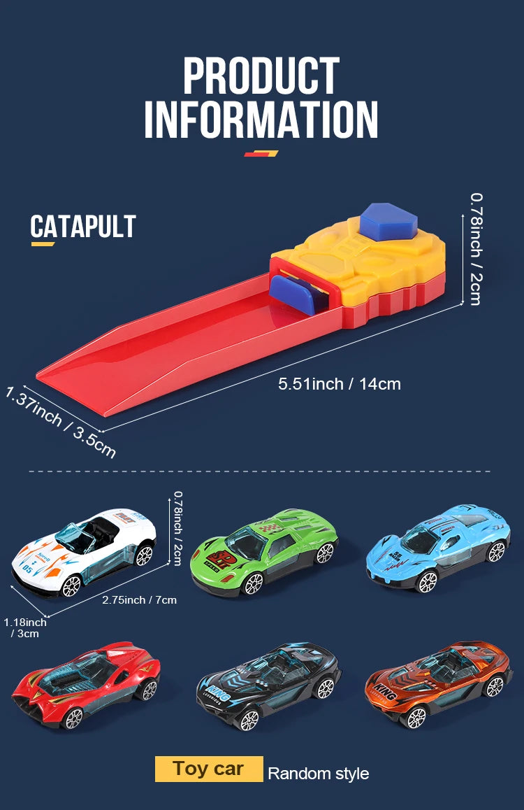 Children's toy car combination, pop-up, equipped with toy cars, various combinations, suitable for boys and girls as gifts!