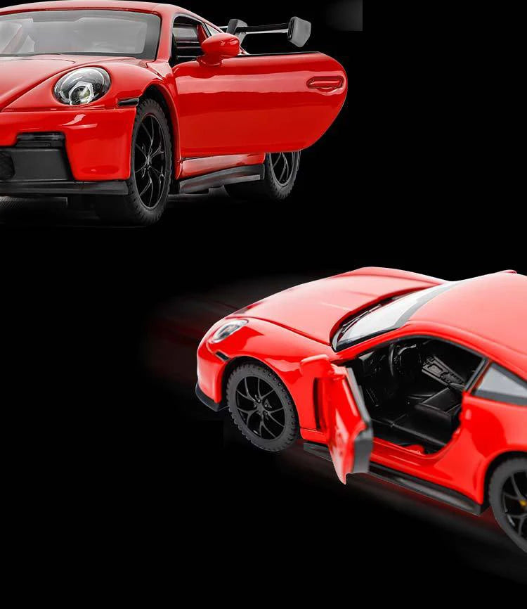 1: 32 Porsche 911 GT3 Sport Alloy Diecast Model Car – Sound, Light & Pull-Back Function
