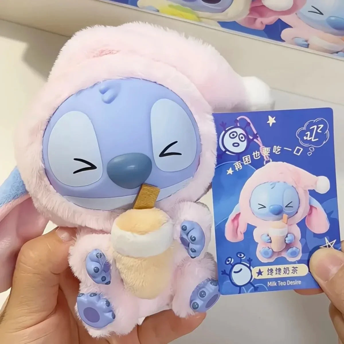 **kawaii Stitch$$ Blind Box Bag Eat Some Thing Before Sleep Series Vinyl Pendant Cute Doll Mystery Box Fluffy Doll Surprise Gift