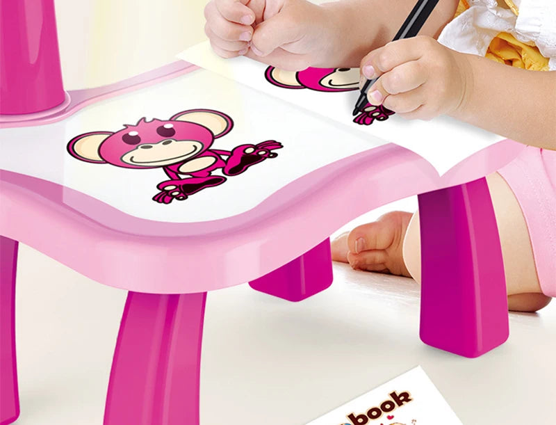 🖌️ Children’s LED Projector Drawing Table – Fun & Educational Painting Set