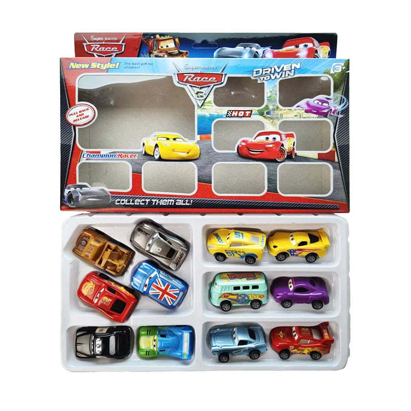 New Original Cars Disney Pixar Cars 3 Toys Lightning McQueen Mini Car Rebound Car Jackson Storm PVC Model Children's Gift Boxes