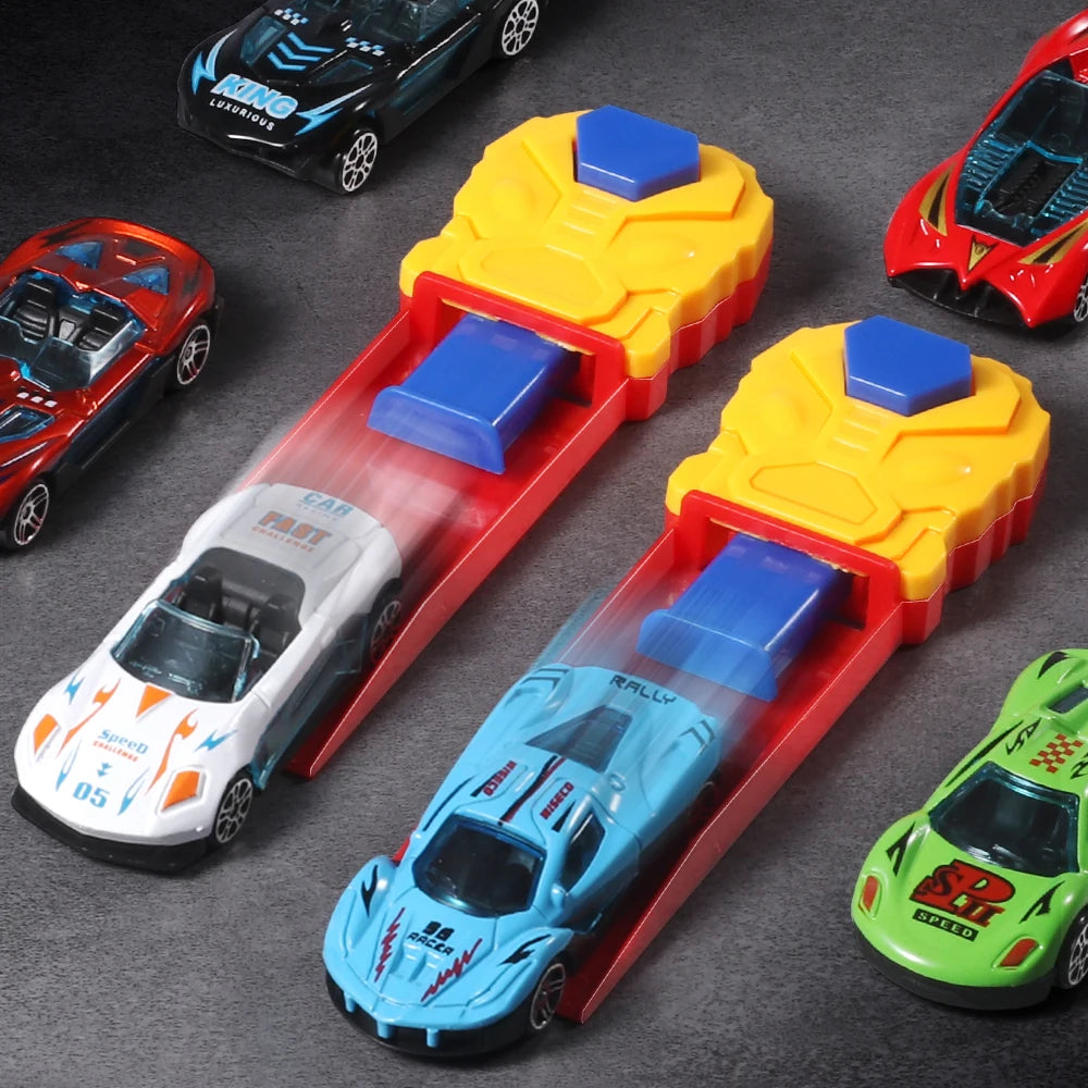 Children's toy car combination, pop-up, equipped with toy cars, various combinations, suitable for boys and girls as gifts!