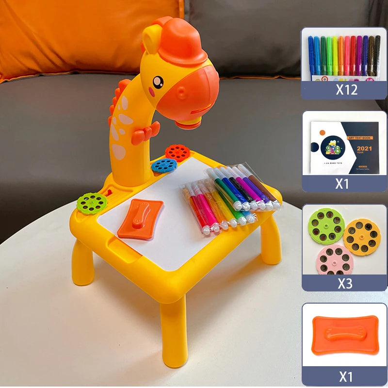 🖌️ Children’s LED Projector Drawing Table – Fun & Educational Painting Set