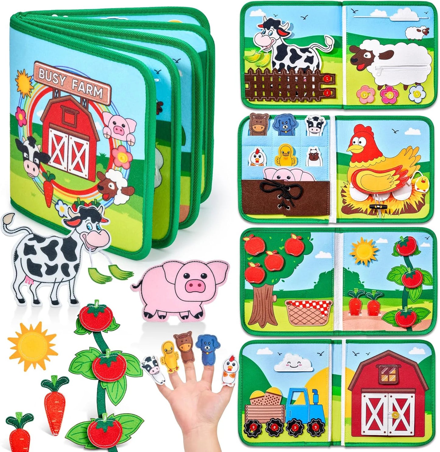 Baby Toy Soft 3D Cloth Book First Book Montessori Infant Early color Cognitive Educational Toys Learning Basic Life Skills Toys