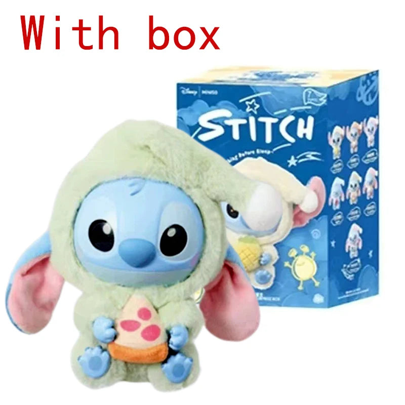 New Miniso Disney Stitch Eat Some Thing Before Sleep Series Vinyl Blind Box Bag Pendant Cute Doll Mystery Box Toy Adult Gift