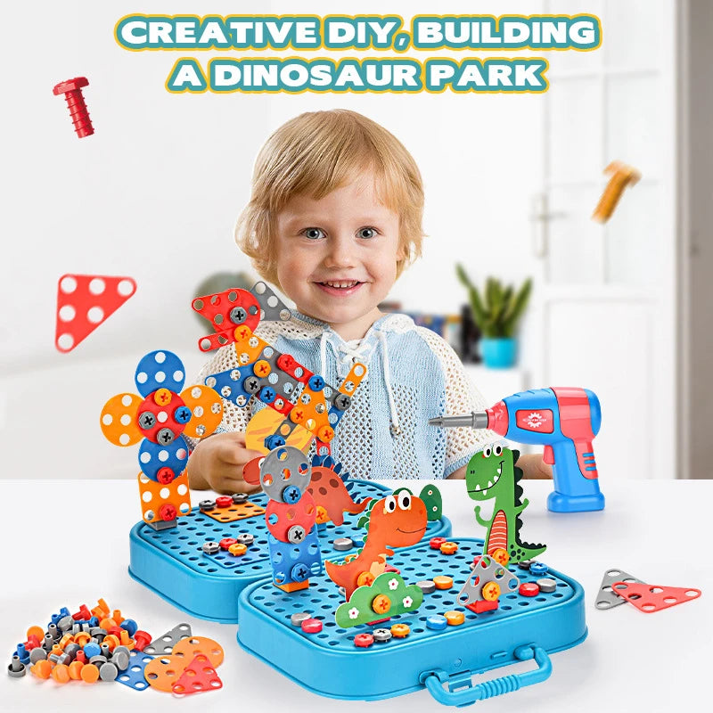 Pretend Play Drill Toys Set – Electric Drill Assembly Puzzle for Kids