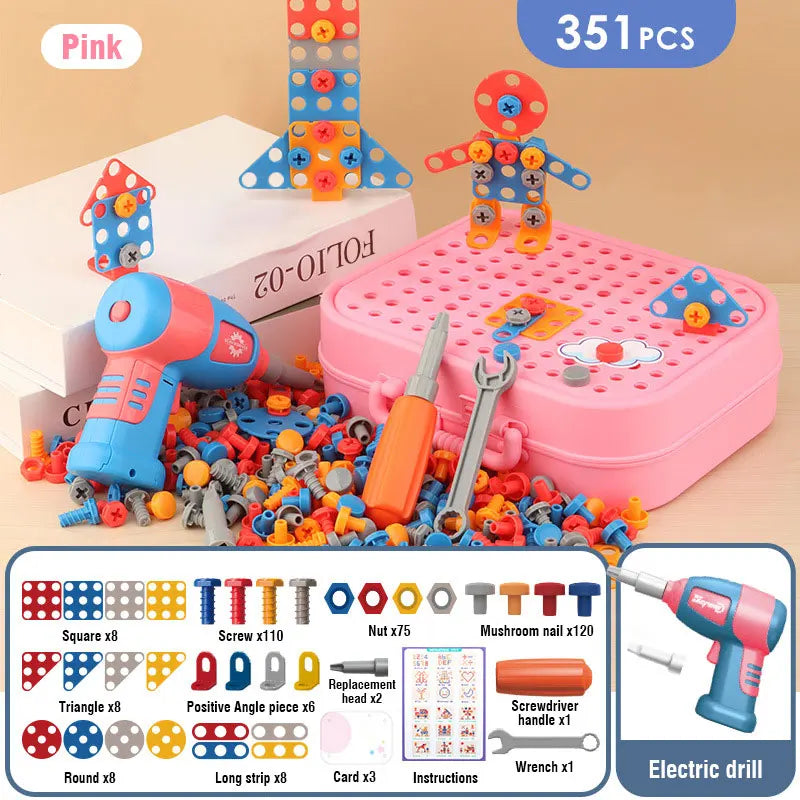 Pretend Play Drill Toys Set – Electric Drill Assembly Puzzle for Kids