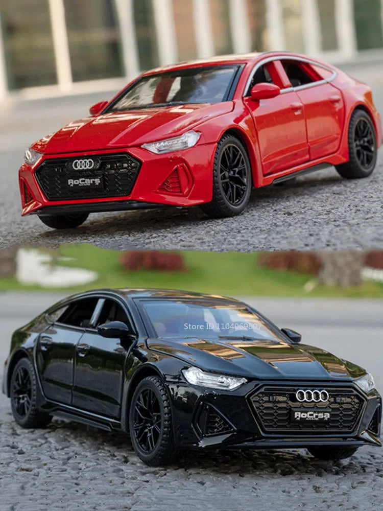 RS7 Sportback Alloy Diecast Model Car – 6 Doors Open, Sound & Light, Pull-Back Function