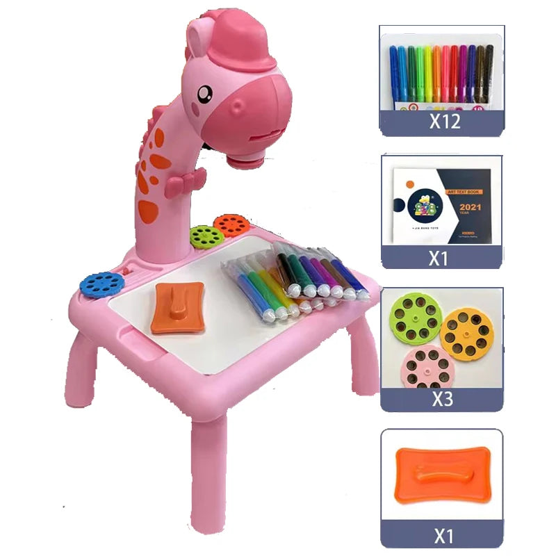 🖌️ Children’s LED Projector Drawing Table – Fun & Educational Painting Set
