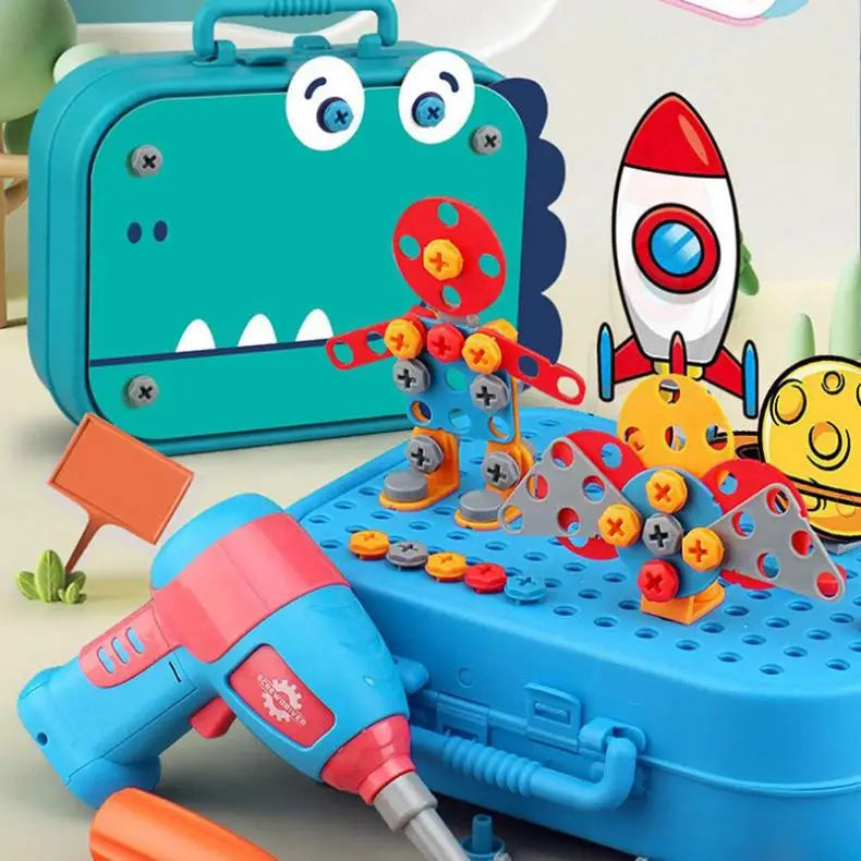 Pretend Play Drill Toys Set – Electric Drill Assembly Puzzle for Kids