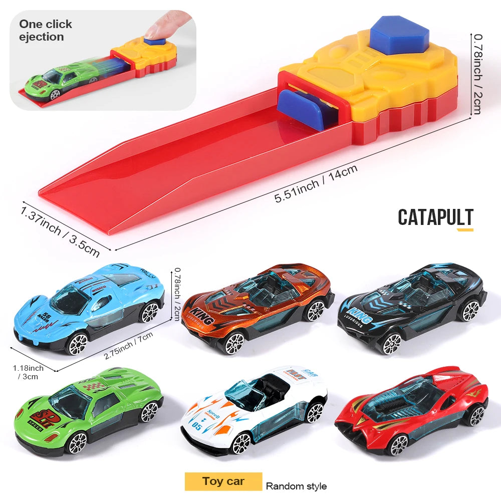 Children's toy car combination, pop-up, equipped with toy cars, various combinations, suitable for boys and girls as gifts!