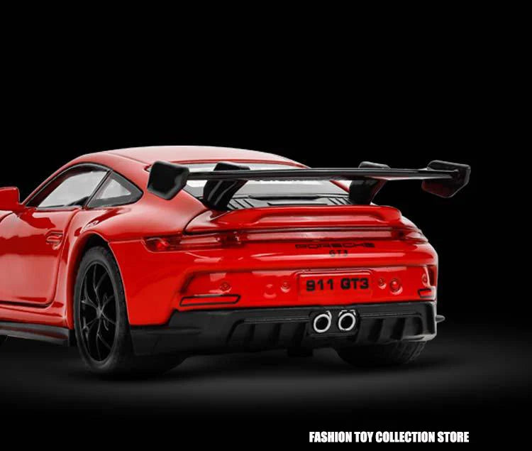 1: 32 Porsche 911 GT3 Sport Alloy Diecast Model Car – Sound, Light &amp; Pull-Back Function