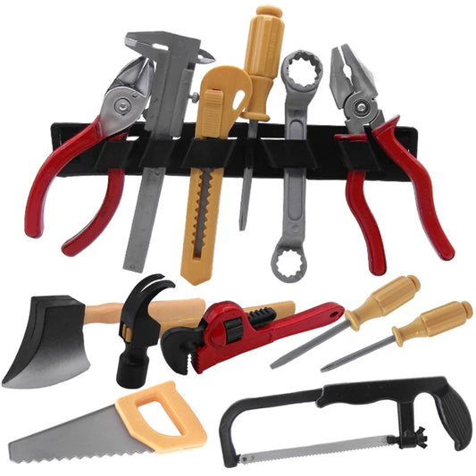 Kids Simulation Repair Drill Tool Set – Safe Plastic Pretend Play Construction Toys
