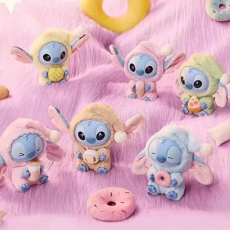 **kawaii Stitch$$ Blind Box Bag Eat Some Thing Before Sleep Series Vinyl Pendant Cute Doll Mystery Box Fluffy Doll Surprise Gift