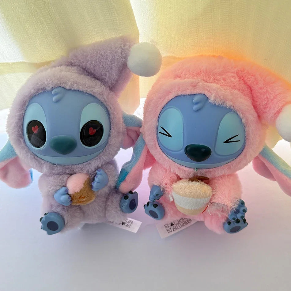 15CM New Stitch Eat Something Before Sleep Series Blind Box Plush Dolls Pendant Cute Doll Ornament Mystery Box Surprise Toy Gift