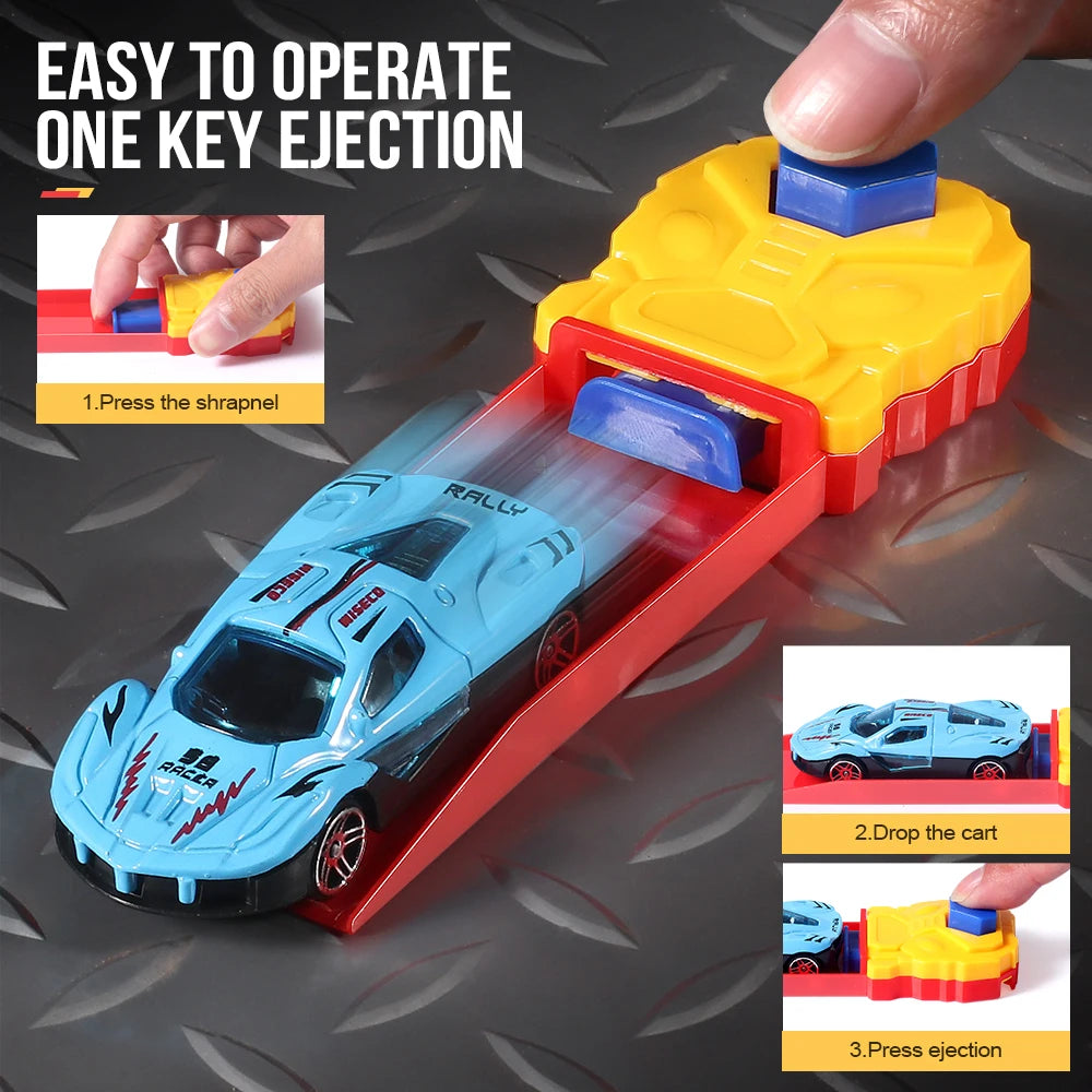 Children's toy car combination, pop-up, equipped with toy cars, various combinations, suitable for boys and girls as gifts!