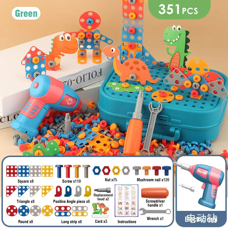 Pretend Play Drill Toys Set – Electric Drill Assembly Puzzle for Kids