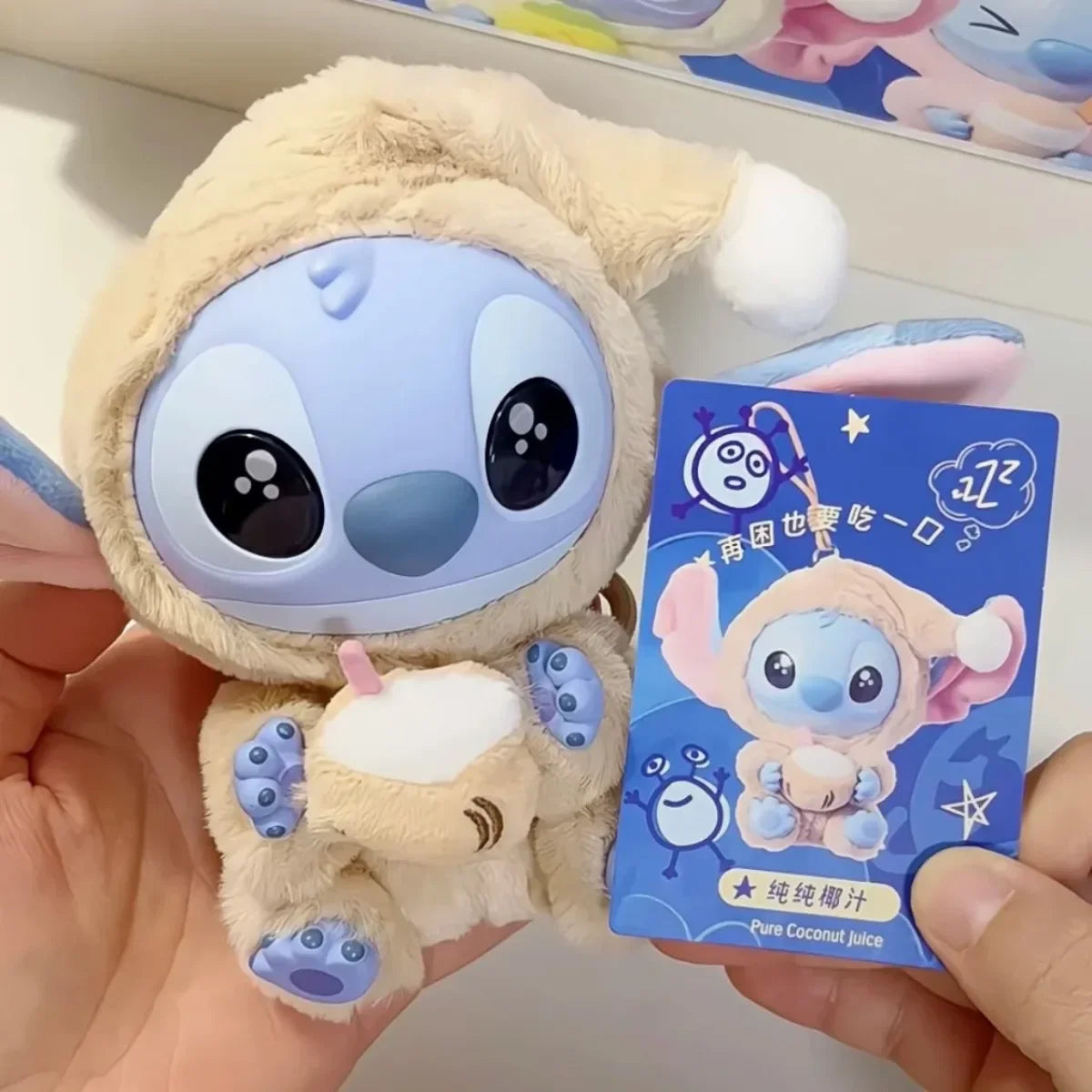 **kawaii Stitch$$ Blind Box Bag Eat Some Thing Before Sleep Series Vinyl Pendant Cute Doll Mystery Box Fluffy Doll Surprise Gift