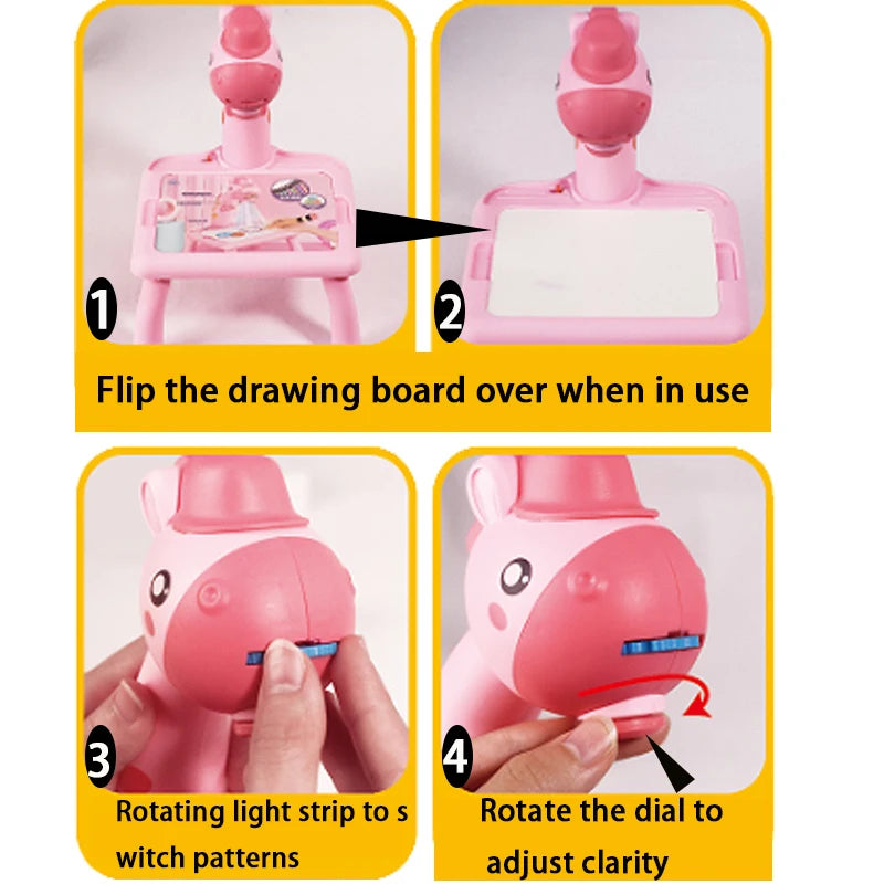 🖌️ Children’s LED Projector Drawing Table – Fun & Educational Painting Set