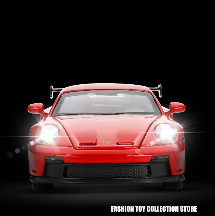 1: 32 Porsche 911 GT3 Sport Alloy Diecast Model Car – Sound, Light &amp; Pull-Back Function