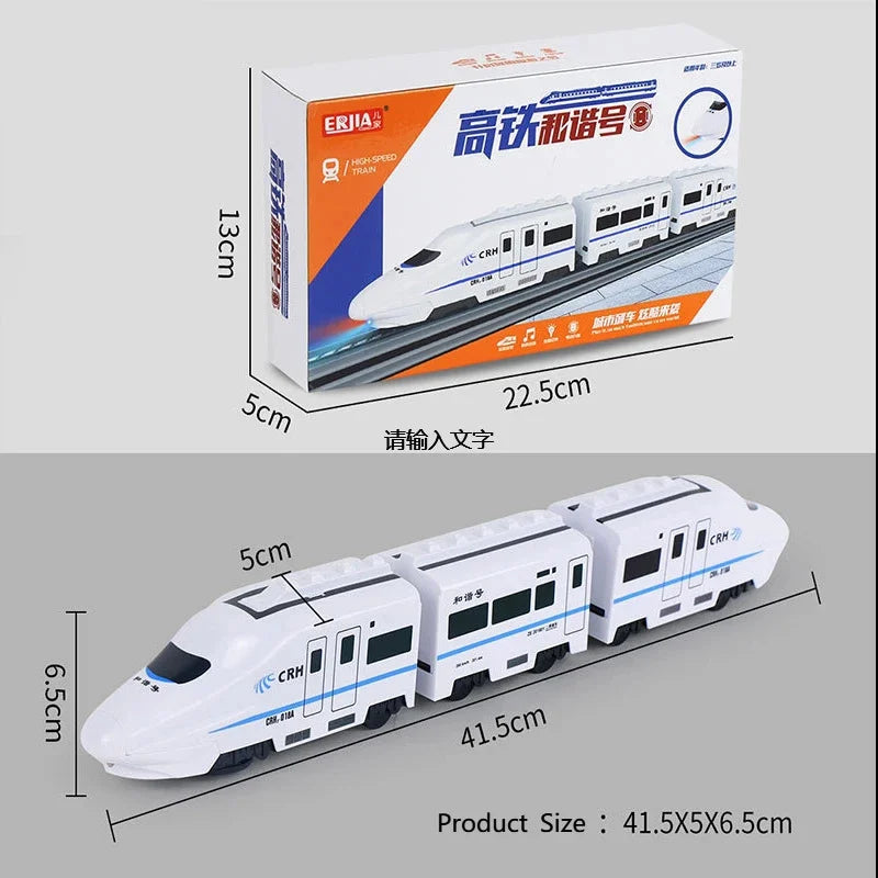 TOYMOGER Electric Train Toy – Lights, Sound &amp; 360° Bump-and-Go Action