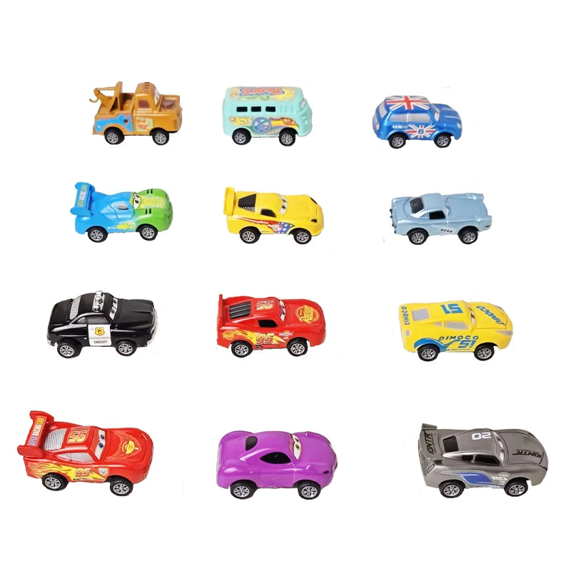 New Original Cars Disney Pixar Cars 3 Toys Lightning McQueen Mini Car Rebound Car Jackson Storm PVC Model Children's Gift Boxes