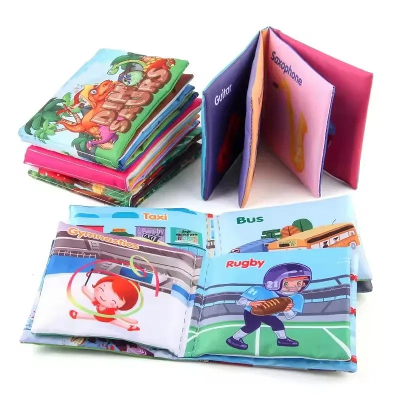 Tear-Resistant Sound-Making Palm-Shape Early Education Cognitive English Toy Book for Infants And Toddlers with Insect And Anima