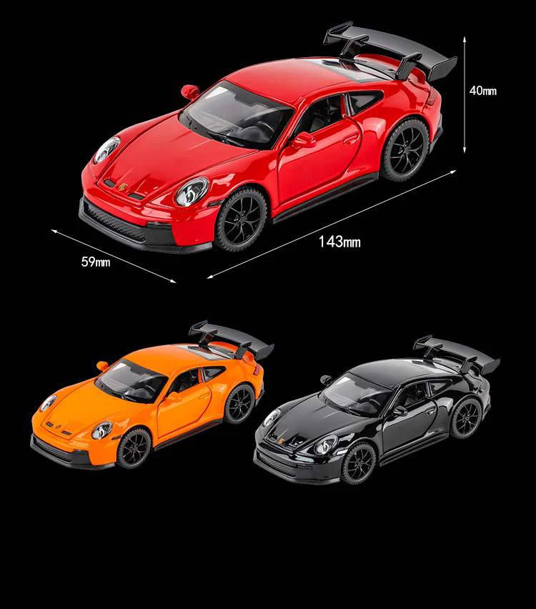 1: 32 Porsche 911 GT3 Sport Alloy Diecast Model Car – Sound, Light &amp; Pull-Back Function