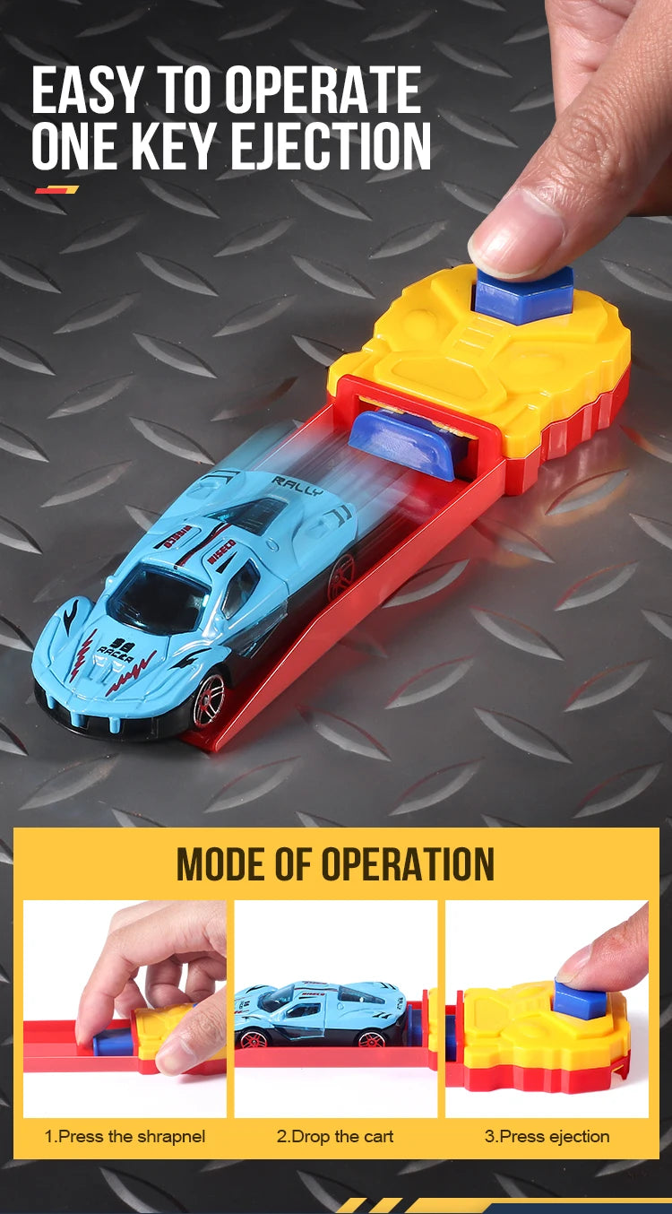 Children's toy car combination, pop-up, equipped with toy cars, various combinations, suitable for boys and girls as gifts!