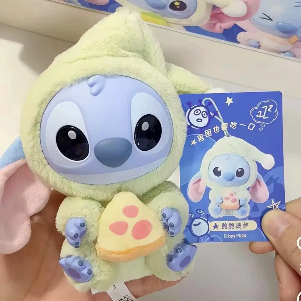 kawaii Nwe Stitch Blind Box Bag Eat Some Thing Before Sleep Series Vinyl Pendant Cute Doll Mystery Box Fluffy Doll Surprise Gift