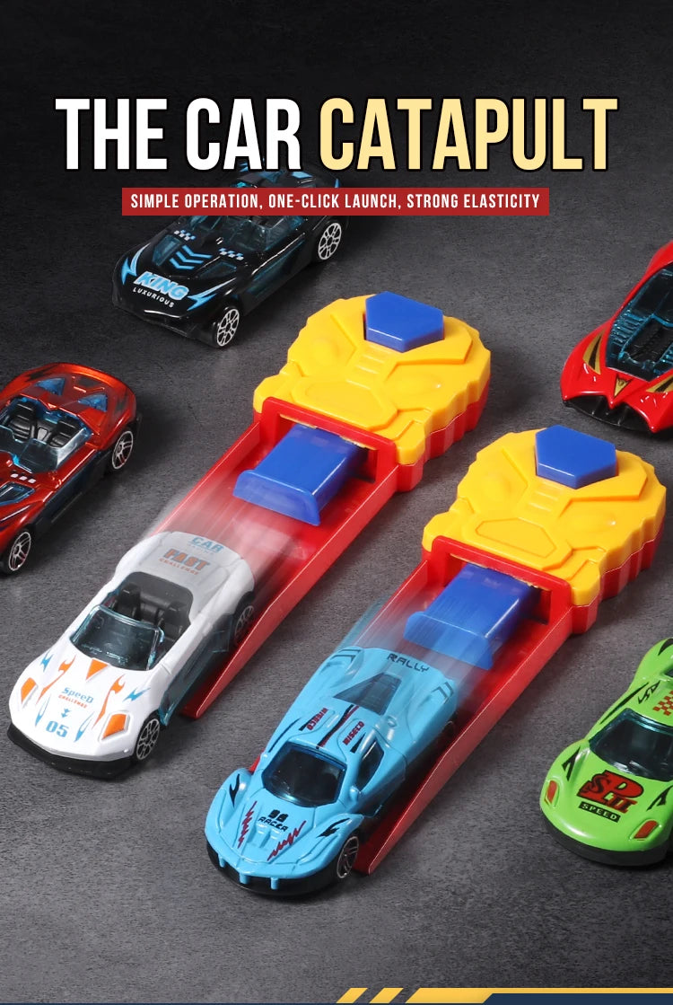 Children's toy car combination, pop-up, equipped with toy cars, various combinations, suitable for boys and girls as gifts!