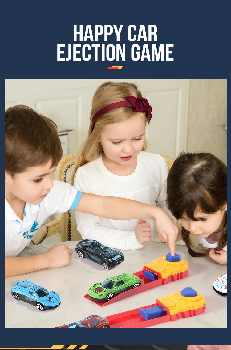 Children's toy car combination, pop-up, equipped with toy cars, various combinations, suitable for boys and girls as gifts!