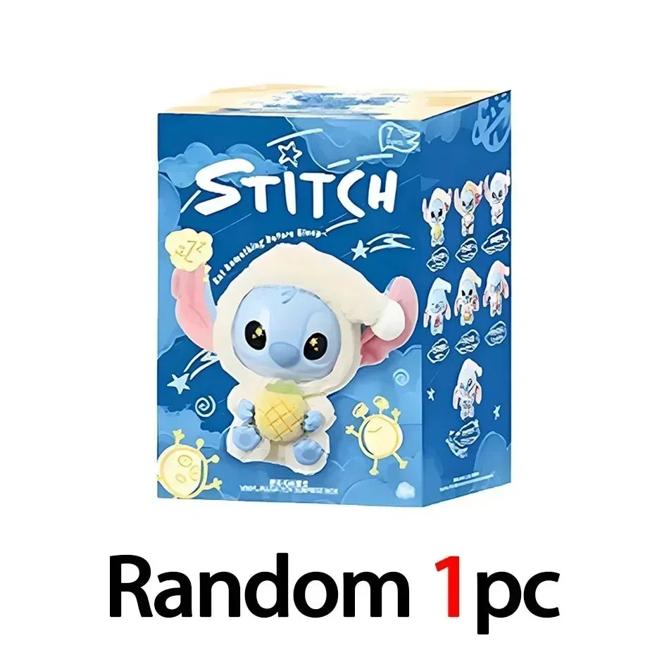 **kawaii Stitch$$ Blind Box Bag Eat Some Thing Before Sleep Series Vinyl Pendant Cute Doll Mystery Box Fluffy Doll Surprise Gift