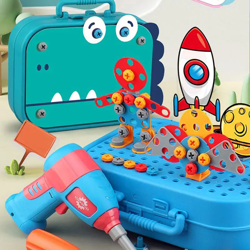Pretend Play Drill Toys Set – Electric Drill Assembly Puzzle for Kids
