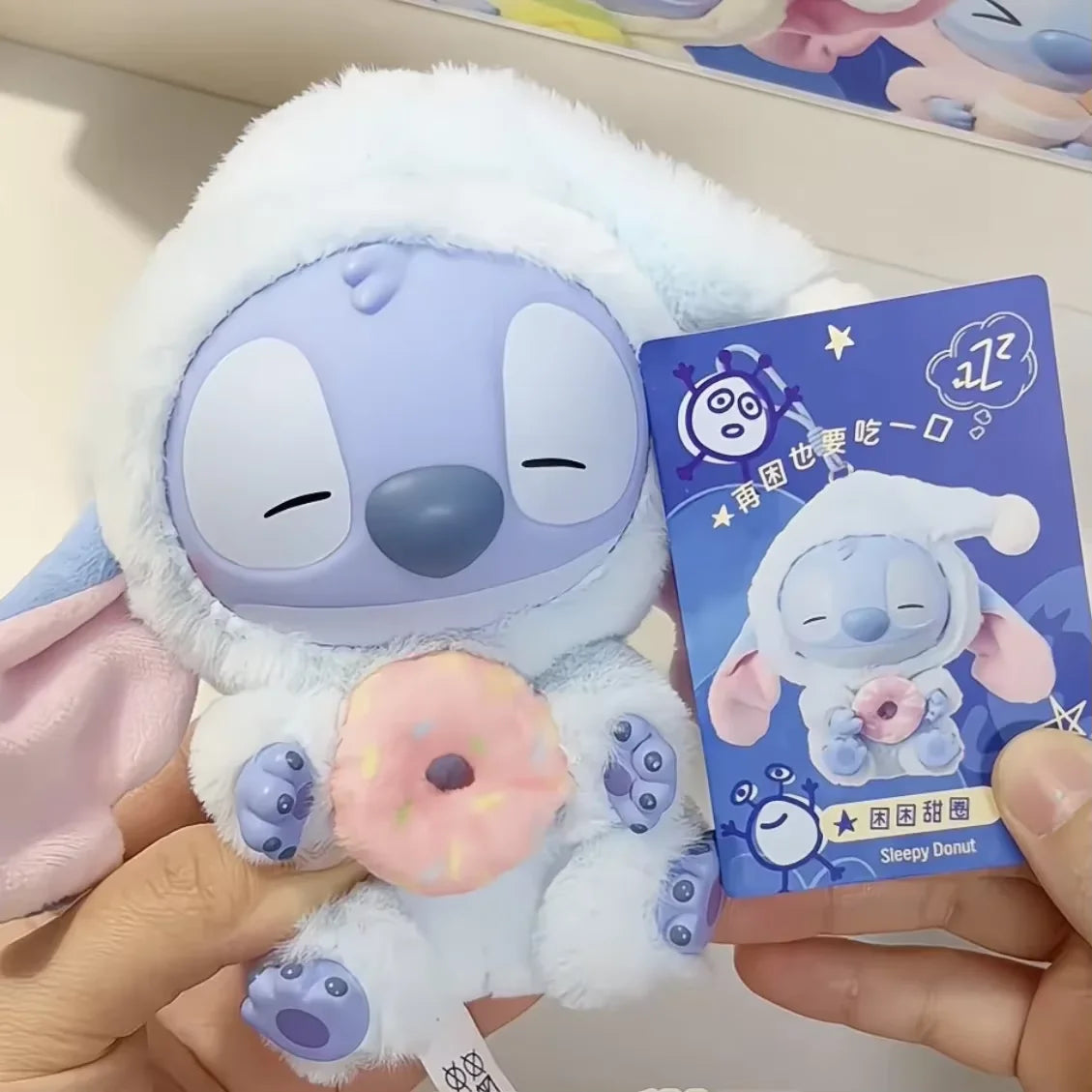 15CM New Stitch Eat Something Before Sleep Series Blind Box Plush Dolls Pendant Cute Doll Ornament Mystery Box Surprise Toy Gift