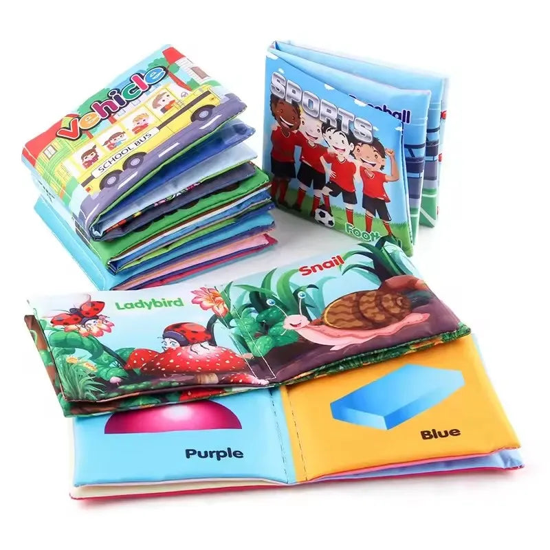 Tear-Resistant Sound-Making Palm-Shape Early Education Cognitive English Toy Book for Infants And Toddlers with Insect And Anima