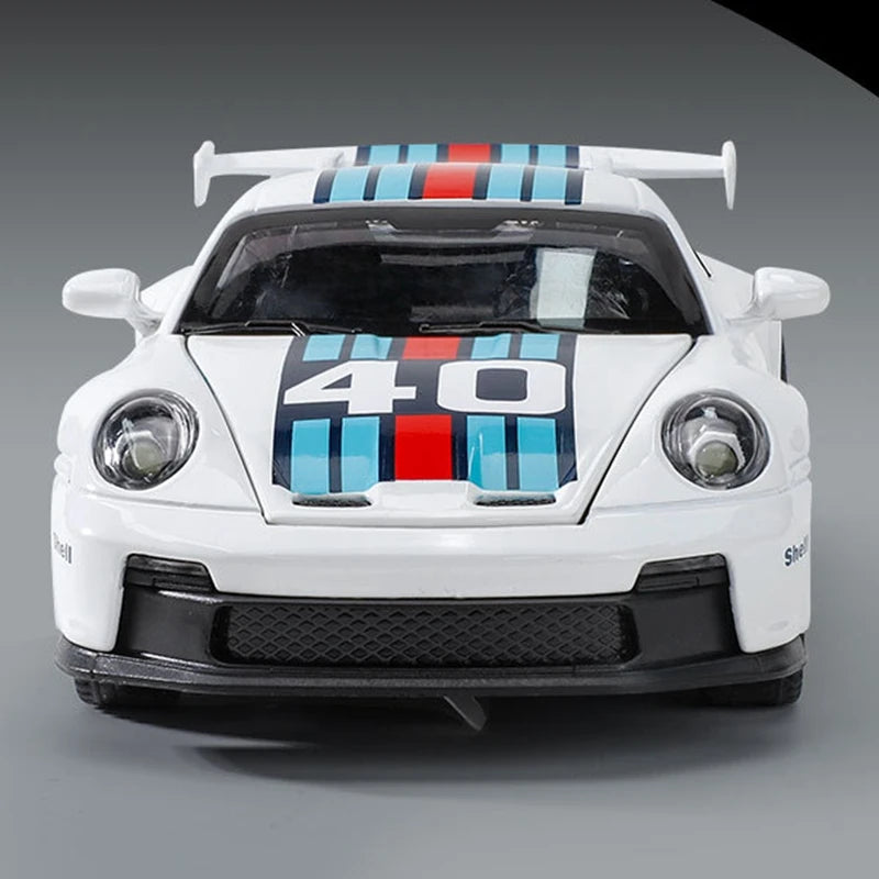1: 32 Porsche 911 GT3 Sport Alloy Diecast Model Car – Sound, Light &amp; Pull-Back Function