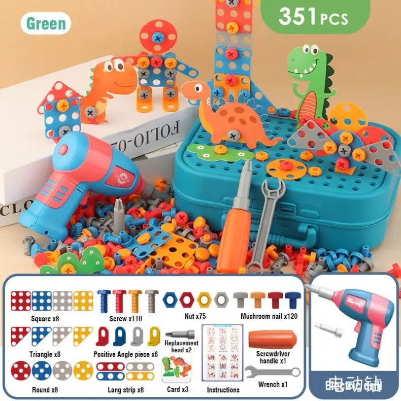 Pretend Play Drill Toys Set – Electric Drill Assembly Puzzle for Kids