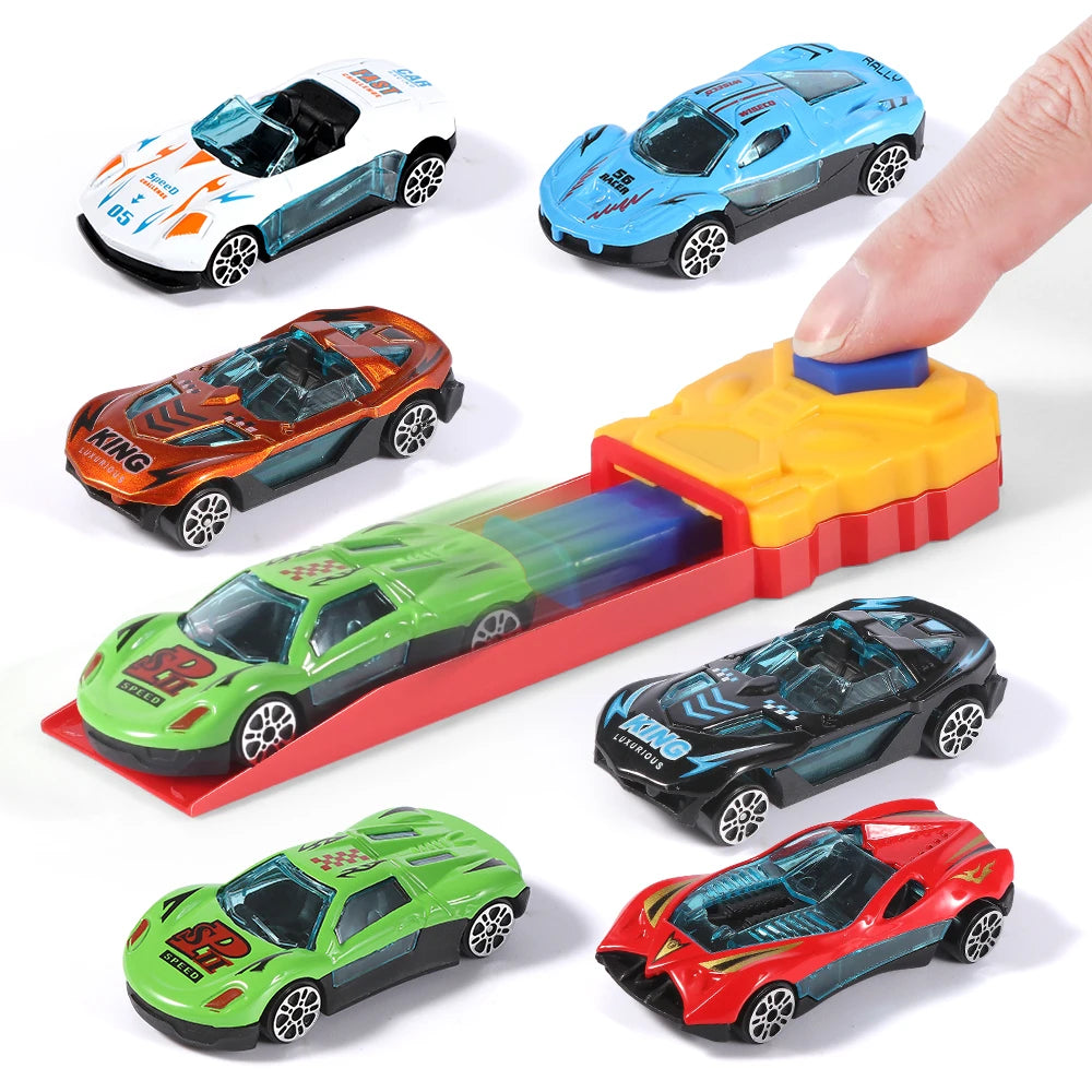 Children's toy car combination, pop-up, equipped with toy cars, various combinations, suitable for boys and girls as gifts!