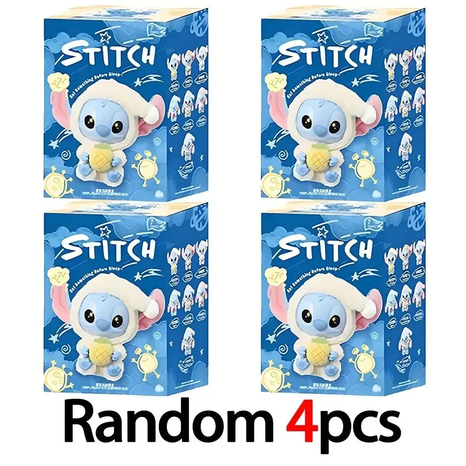 **kawaii Stitch$$ Blind Box Bag Eat Some Thing Before Sleep Series Vinyl Pendant Cute Doll Mystery Box Fluffy Doll Surprise Gift