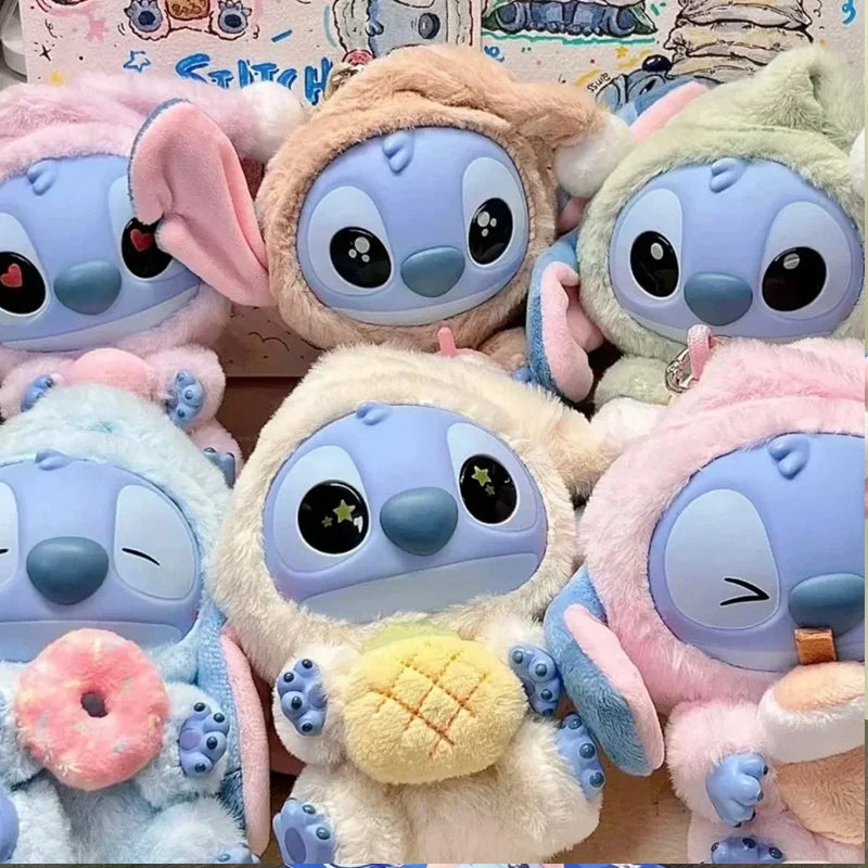 **kawaii Stitch$$ Blind Box Bag Eat Some Thing Before Sleep Series Vinyl Pendant Cute Doll Mystery Box Fluffy Doll Surprise Gift