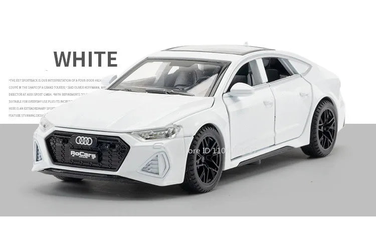 RS7 Sportback Alloy Diecast Model Car – 6 Doors Open, Sound & Light, Pull-Back Function