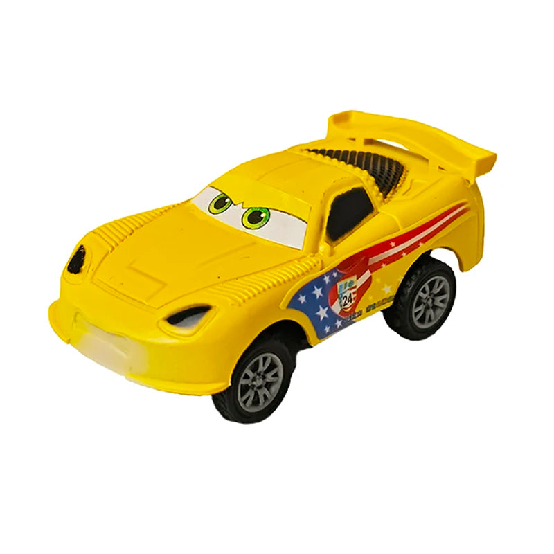 New Original Cars Disney Pixar Cars 3 Toys Lightning McQueen Mini Car Rebound Car Jackson Storm PVC Model Children's Gift Boxes
