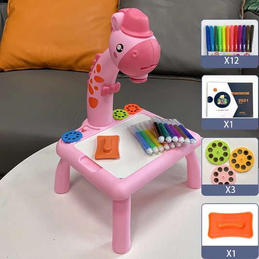 🖌️ Children’s LED Projector Drawing Table – Fun & Educational Painting Set