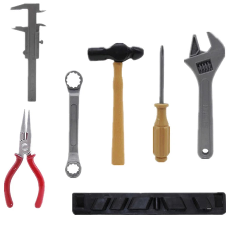 Kids Simulation Repair Drill Tool Set – Safe Plastic Pretend Play Construction Toys